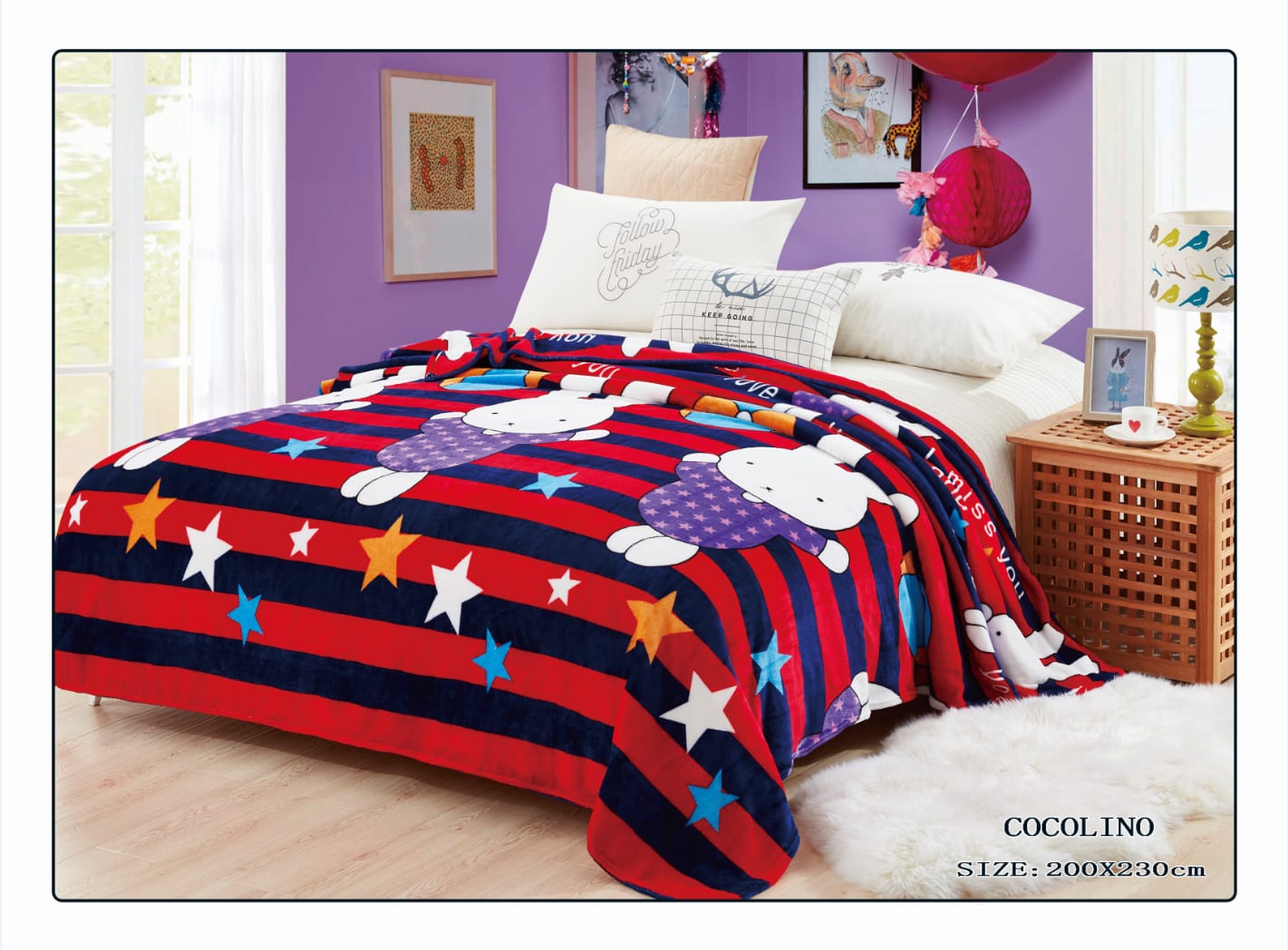 Pătura pufoasă COCOLINO, 2 persoane PCB3 1