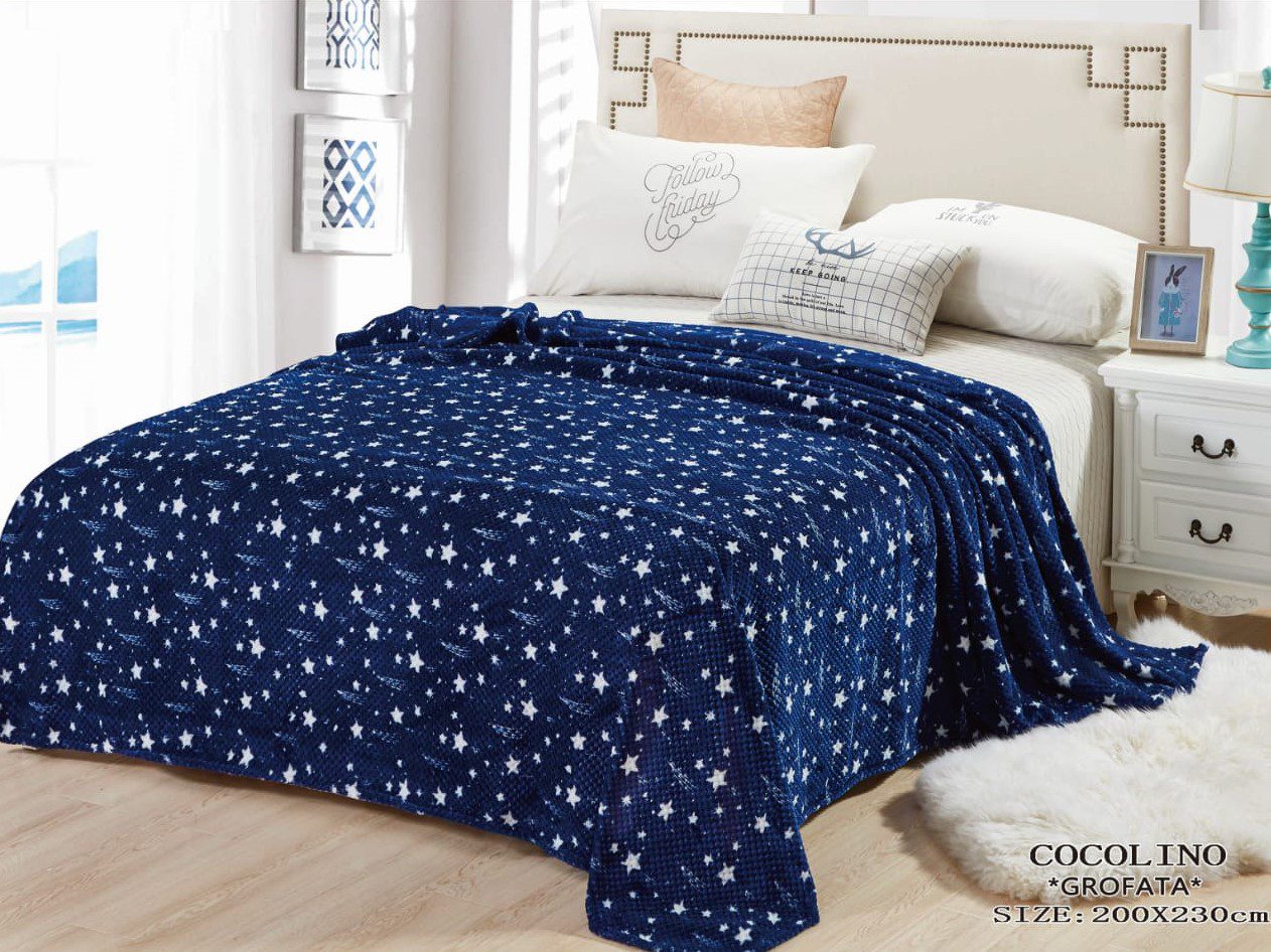 Pătura pufoasă COCOLINO Grofata Stelute, 2 persoane PG12 1