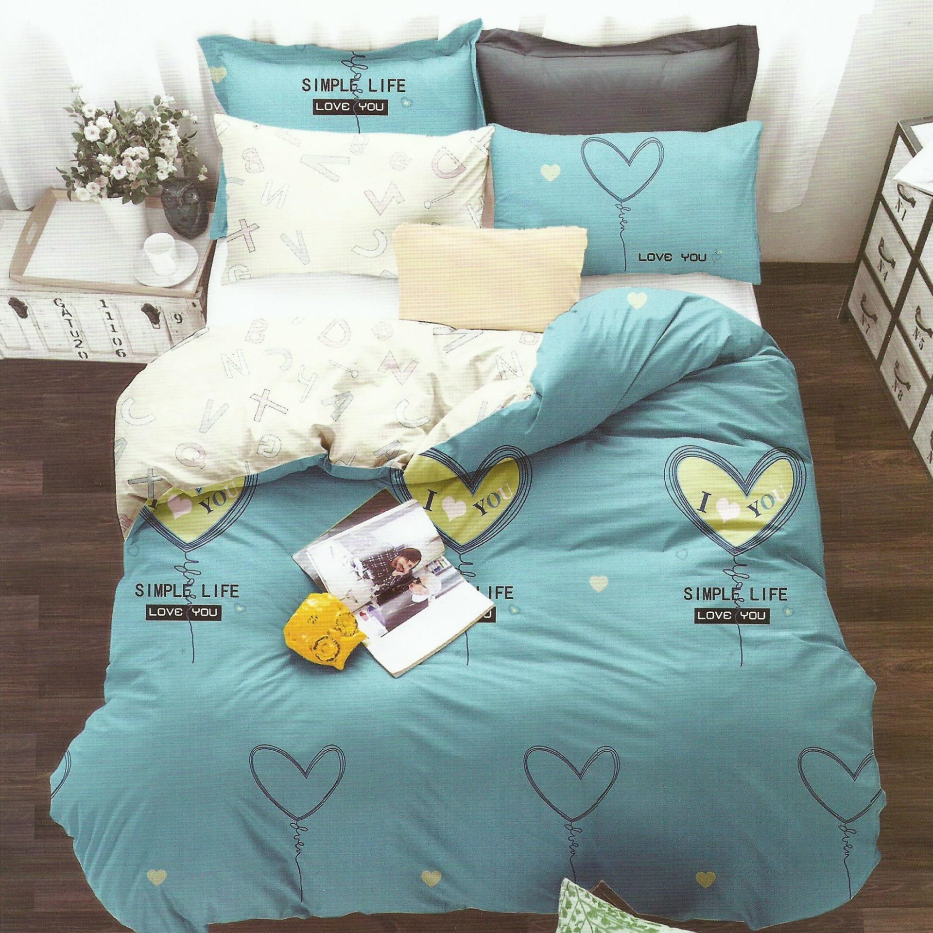 Lenjerie de pat Dublu Bumbac Satinat Baloane TI11 2