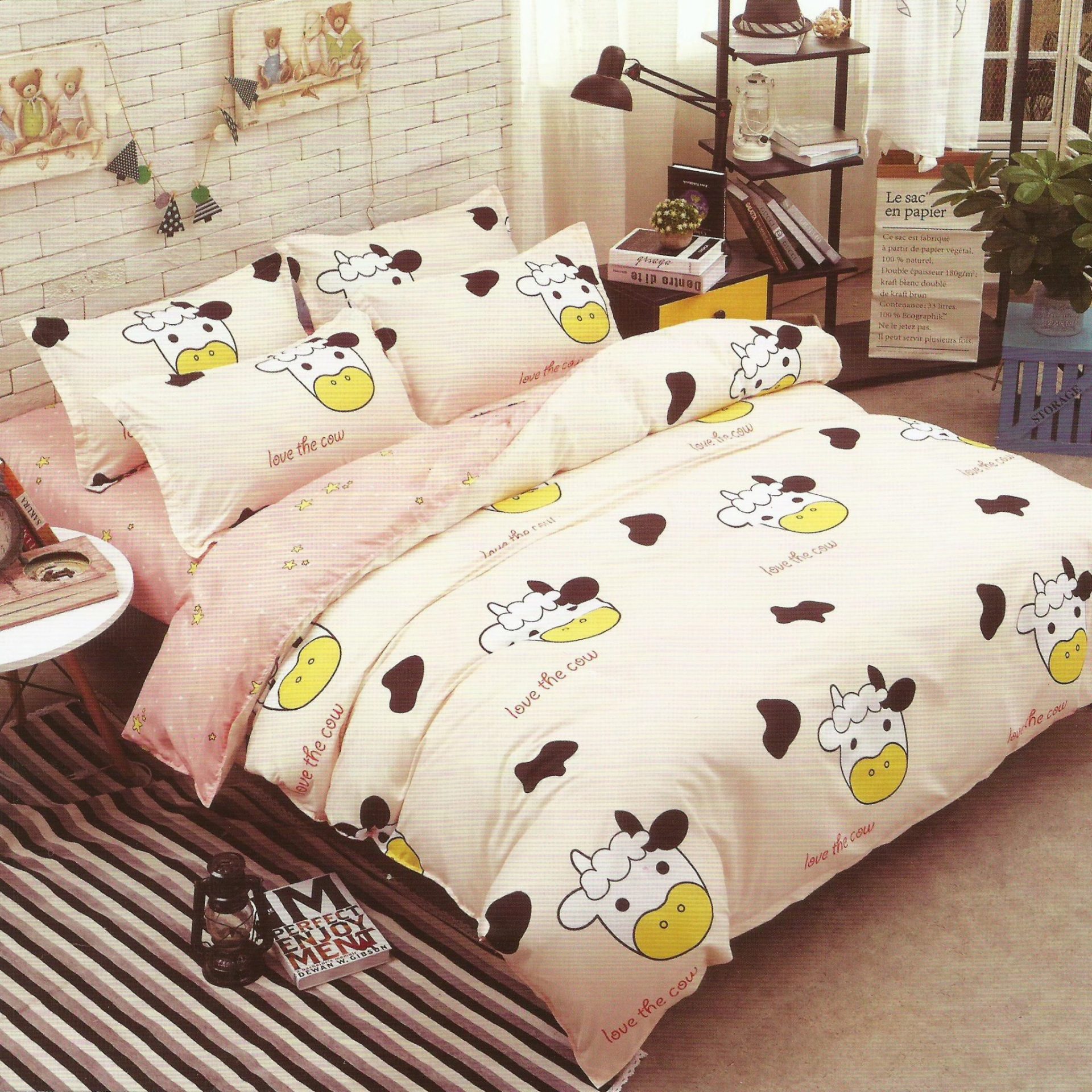 Lenjerie de pat Dublu Bumbac Satinat Vacute TI12 2