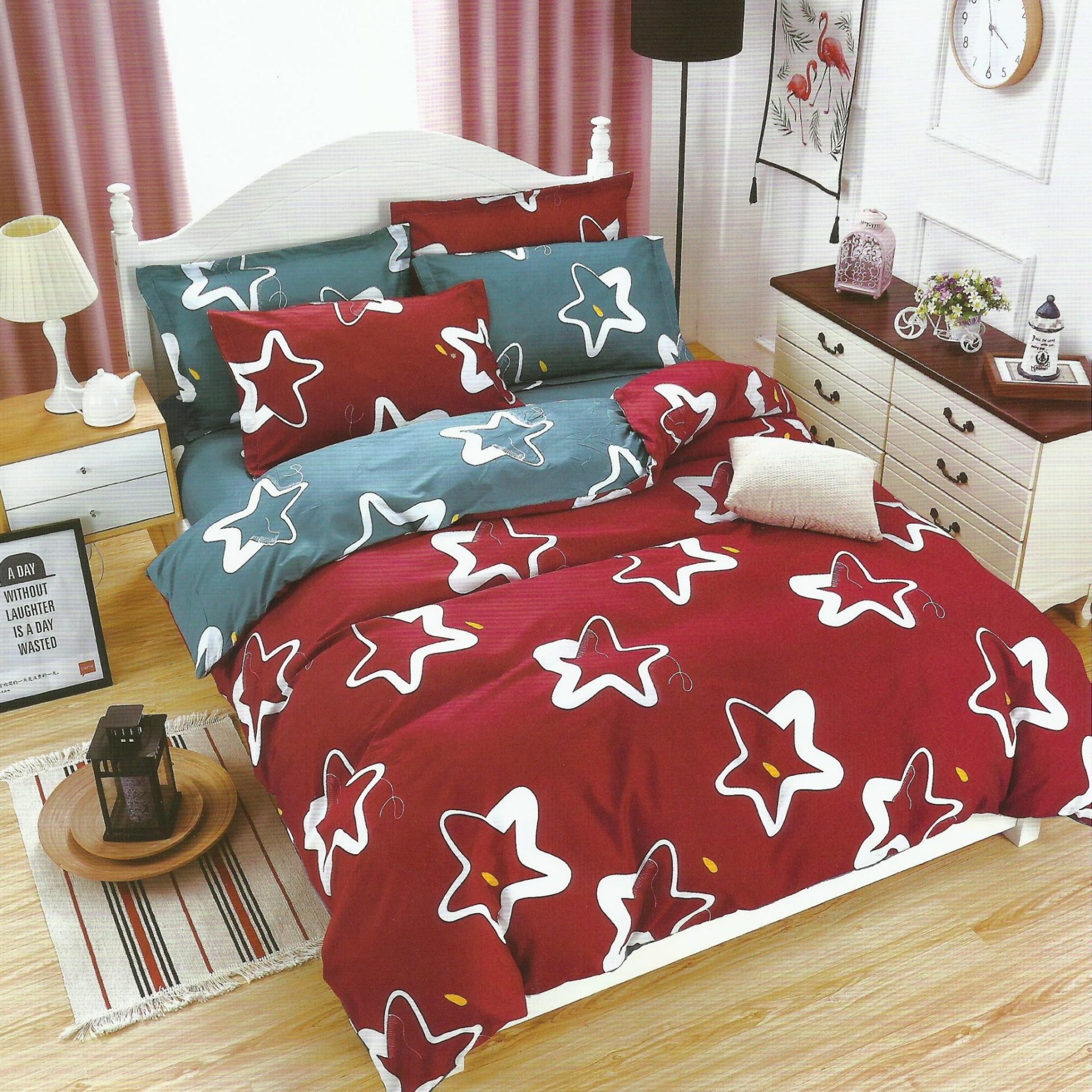 Lenjerie de pat Dublu Bumbac Satinat Stele TI15 2