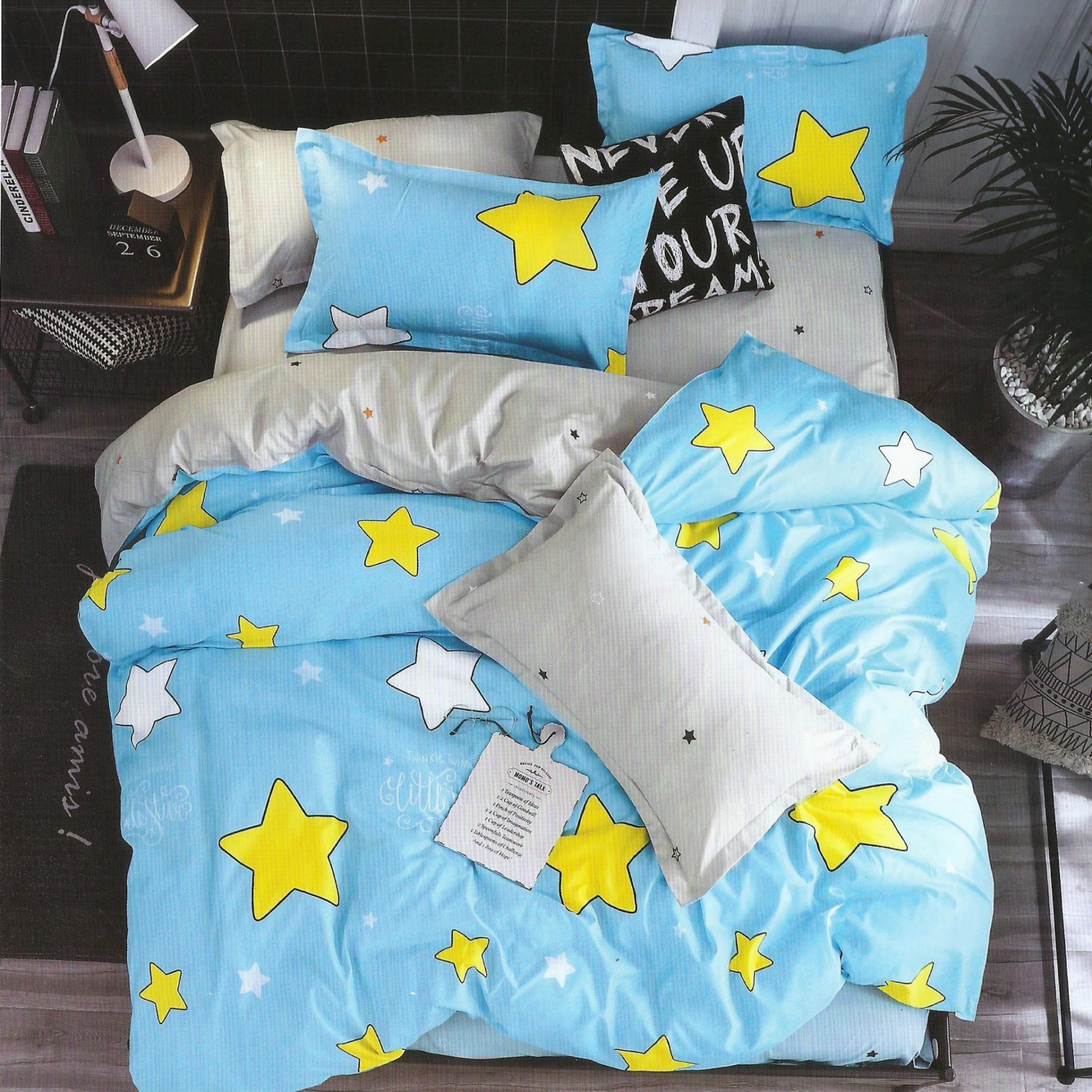 Lenjerie de pat Dublu Bumbac Satinat Stele TI16 2