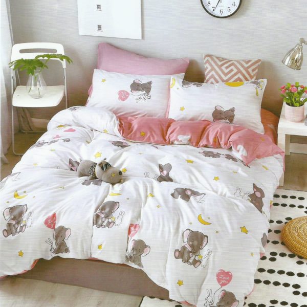 Lenjerie de pat Dublu Bumbac Satinat Elefant TI21