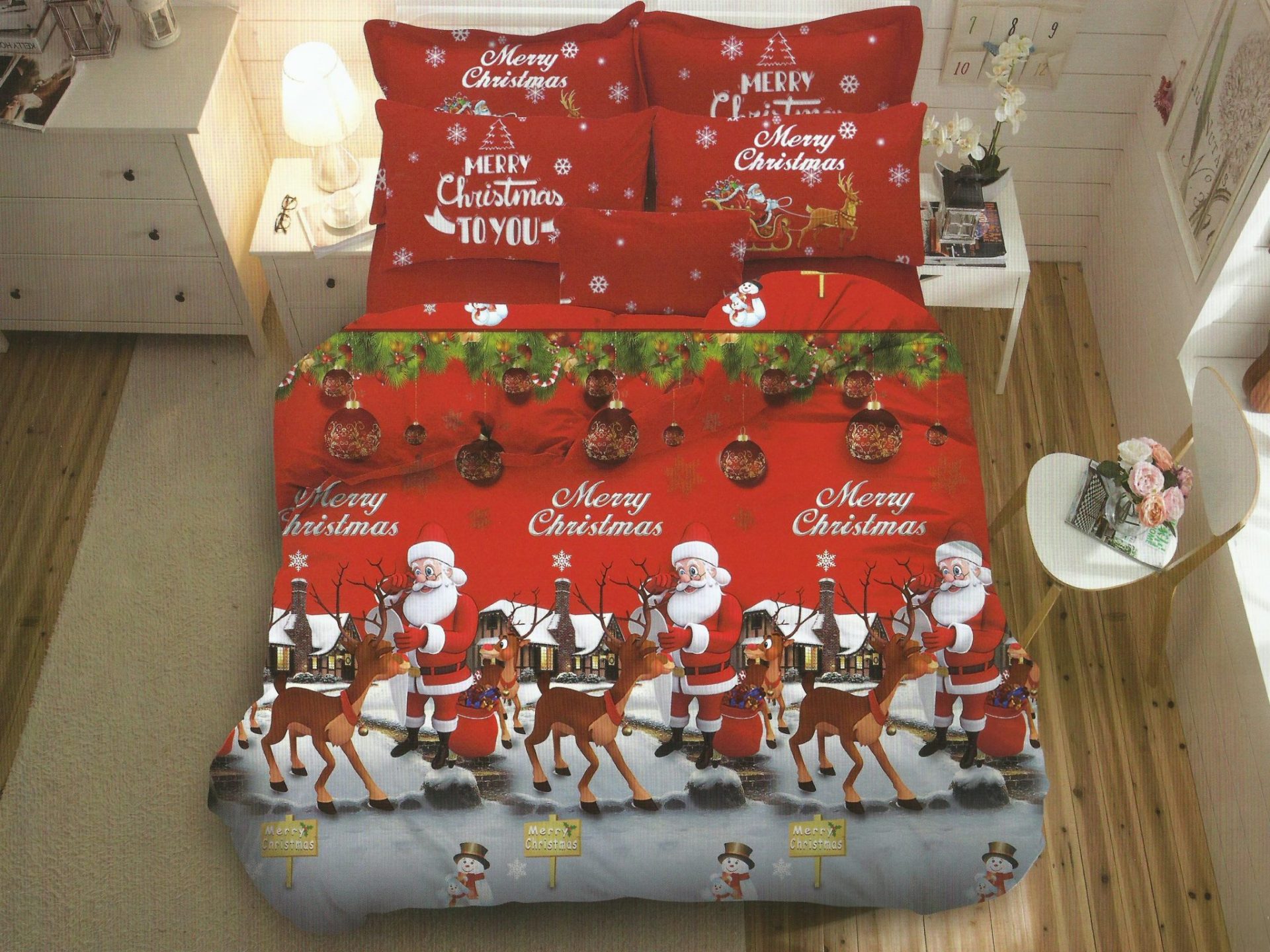 Lenjerie de pat Mos Craciun LM1 1
