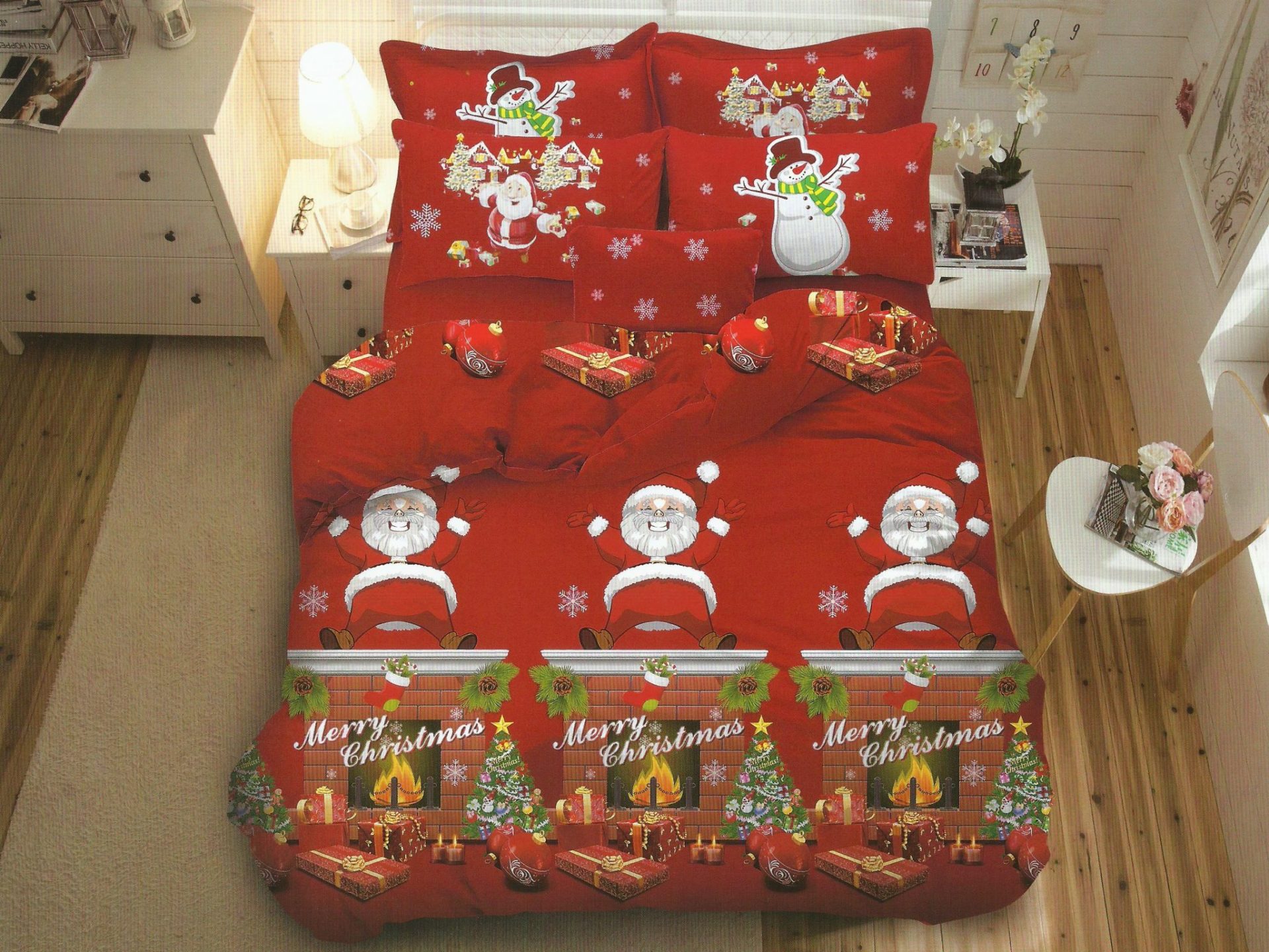 Lenjerie de pat Mos Craciun LM2 1