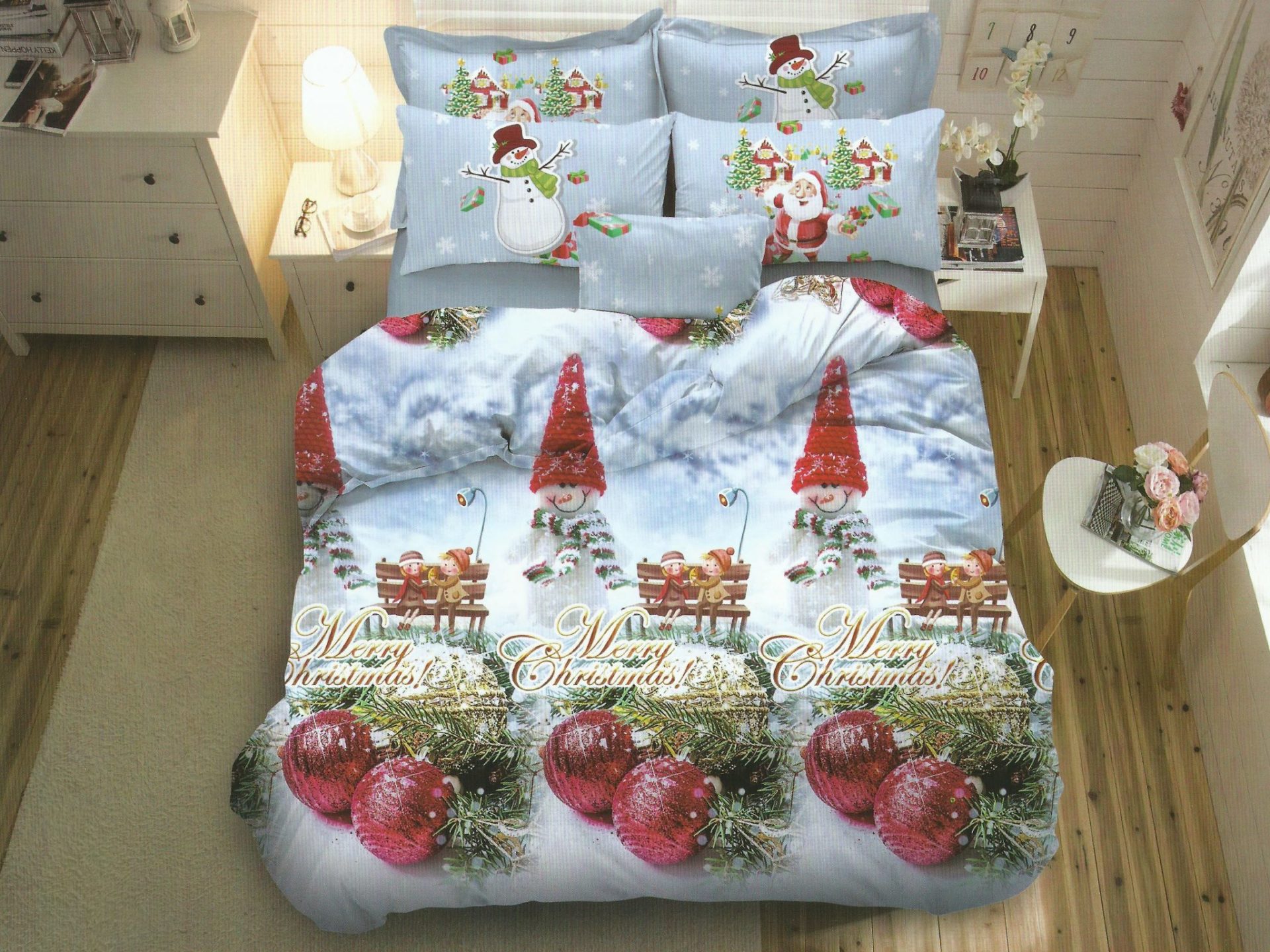 Lenjerie de pat Mos Craciun LM5 1