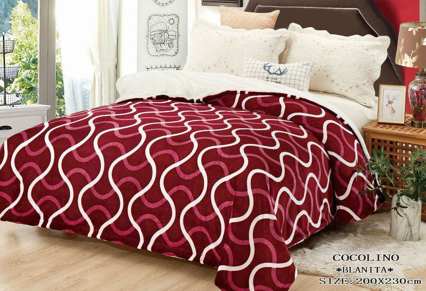 Pătura pufoasă COCOLINO Blanita, 2 persoane PB15 1