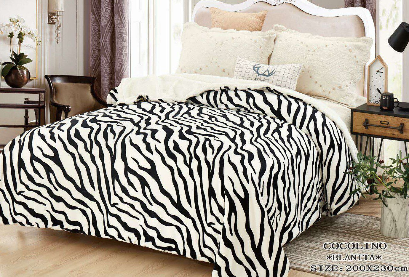 Pătura pufoasă COCOLINO Blanita, 2 persoane PB16 1