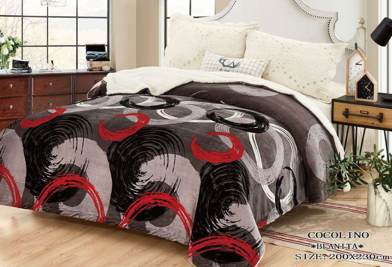 Pătura pufoasă COCOLINO Blanita, 2 persoane PB55 1