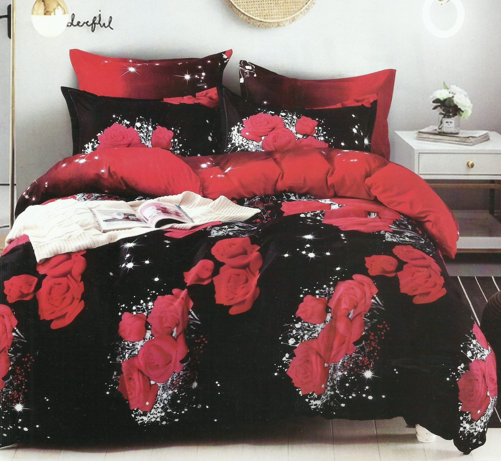 Lenjerie de pat LUX 6 piese cod-TX34 2