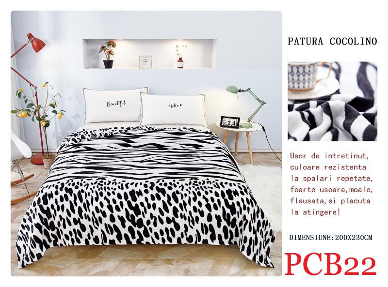 Pătura pufoasă COCOLINO, 2 persoane PCB22 1