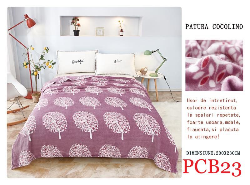 Pătura pufoasă COCOLINO, 2 persoane PCB23 1