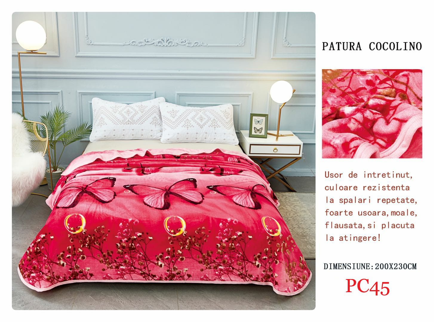 Pătura pufoasă COCOLINO, 2 persoane PC45 1