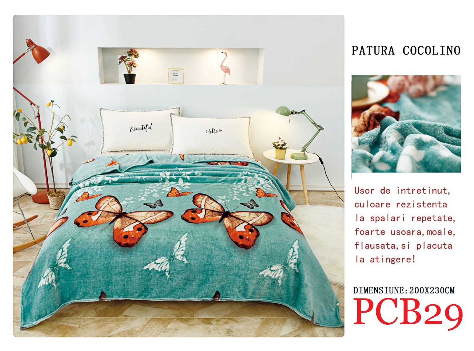 Pătura pufoasă COCOLINO, 2 persoane PCB29 2