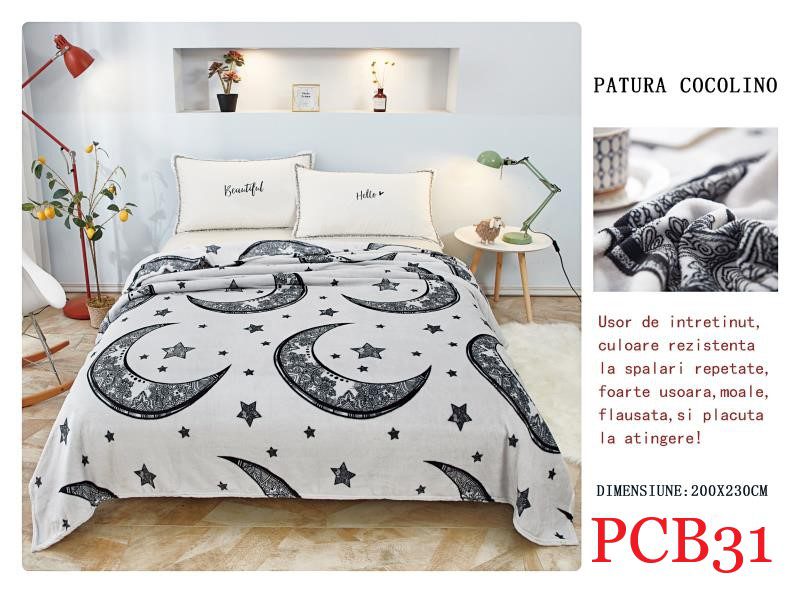 Pătura pufoasă COCOLINO, 2 persoane PCB31 1