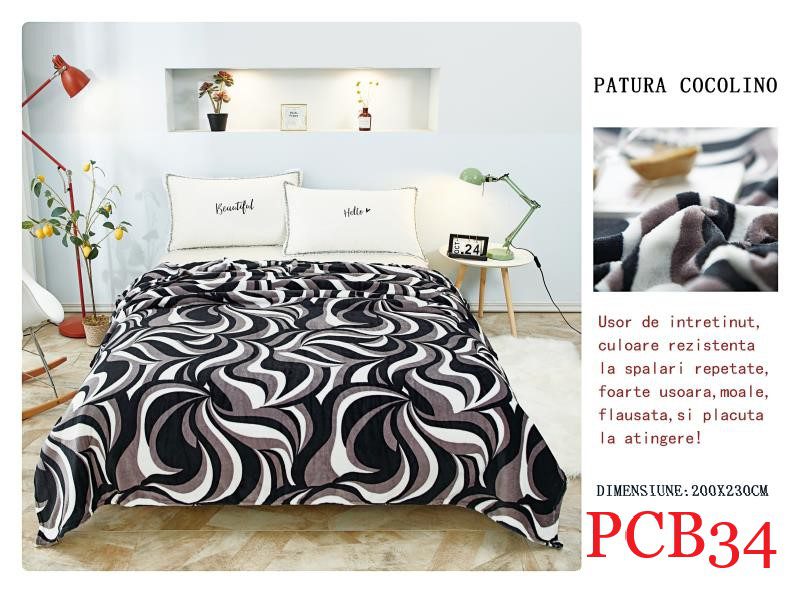 Pătura pufoasă COCOLINO, 2 persoane PCB34 1