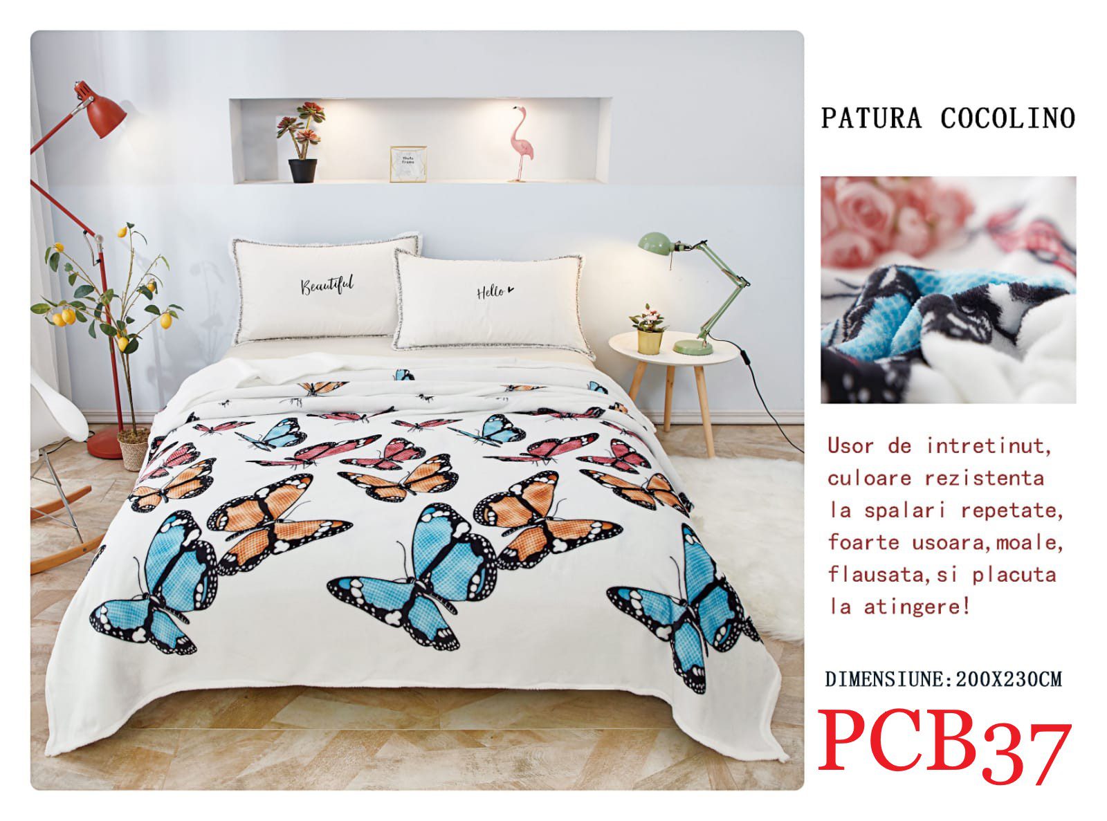 Pătura pufoasă COCOLINO, 2 persoane PCB37 2