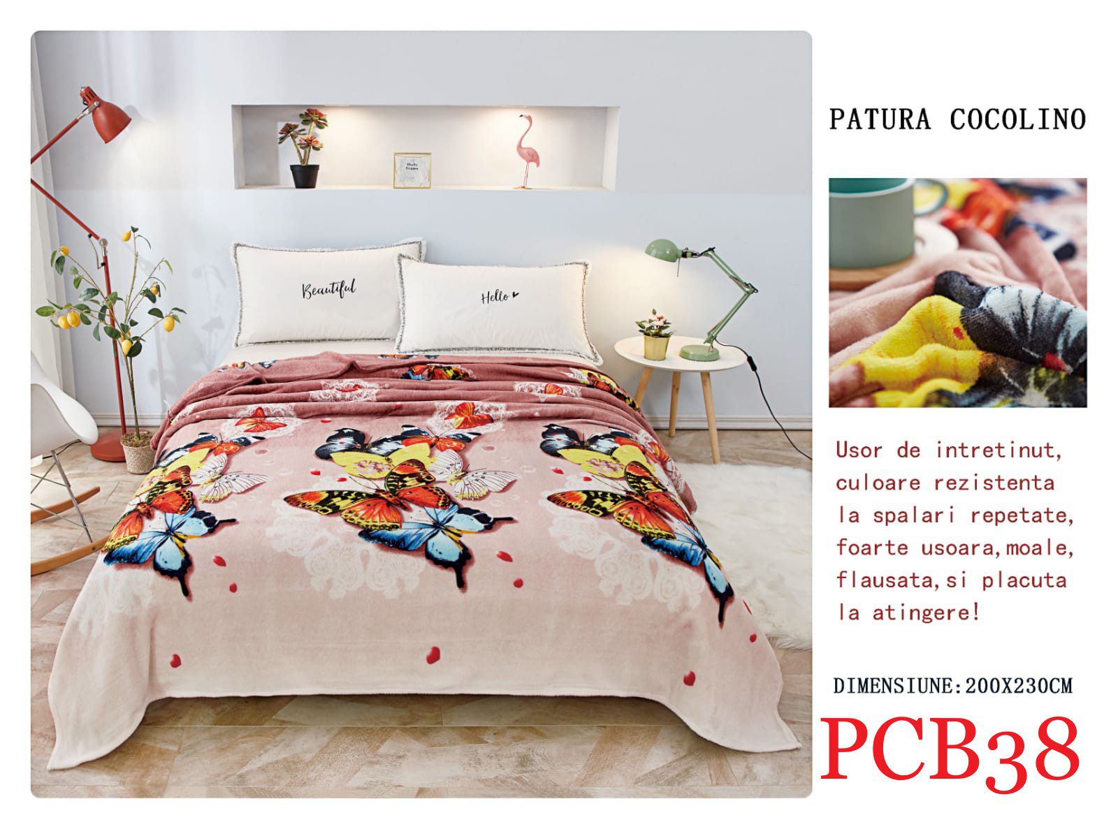 Pătura pufoasă COCOLINO, 2 persoane PCB38 2