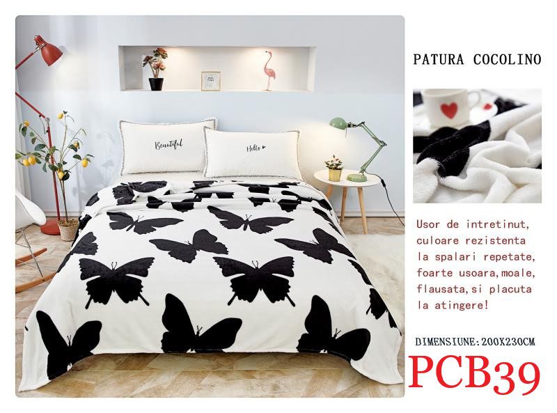 Pătura pufoasă COCOLINO, 2 persoane PCB39 1