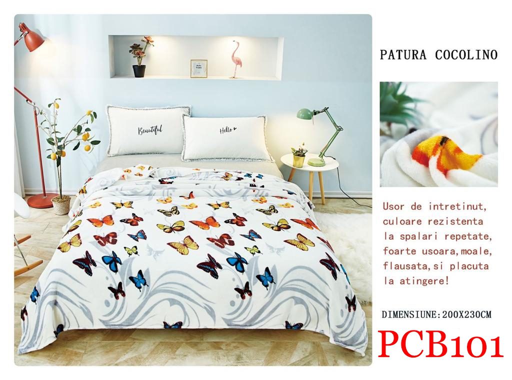 Pătura pufoasă COCOLINO, 2 persoane PCB101 1