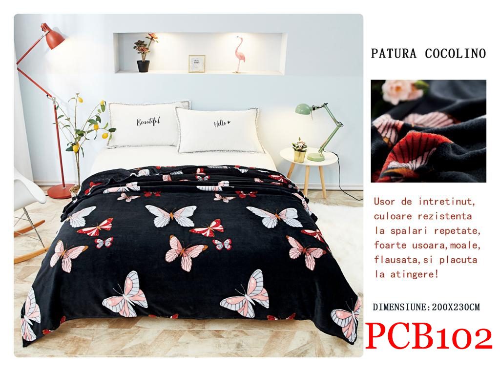 Pătura pufoasă COCOLINO, 2 persoane PCB102 1