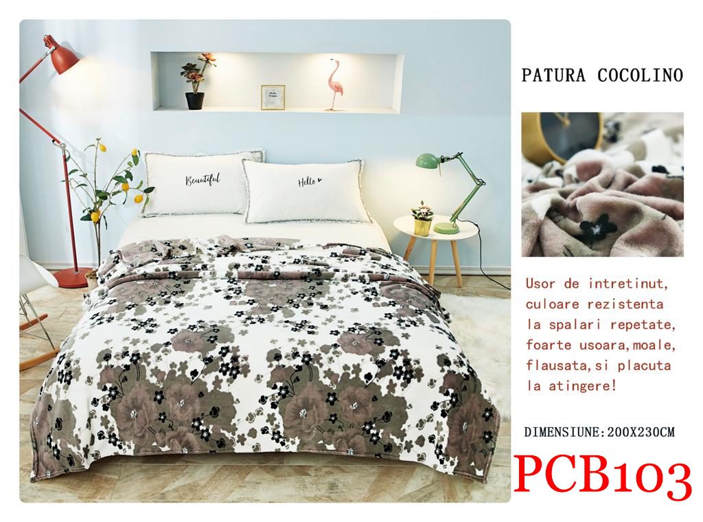 Pătura pufoasă COCOLINO, 2 persoane PCB103 1