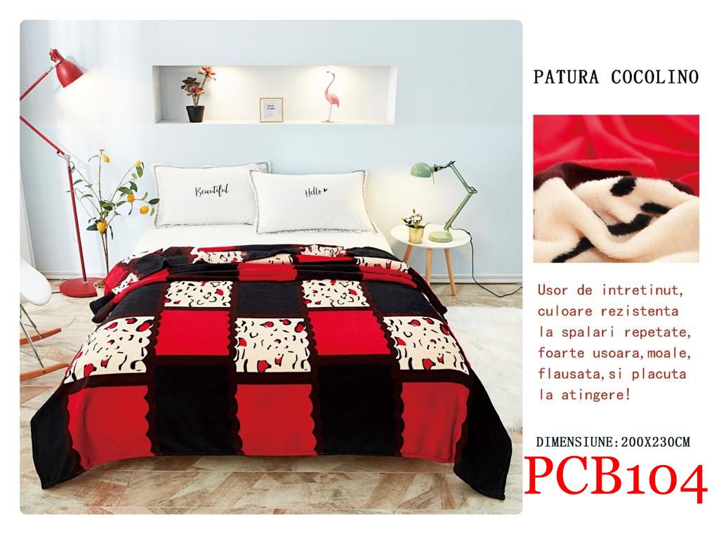 Pătura pufoasă COCOLINO, 2 persoane PCB104 1