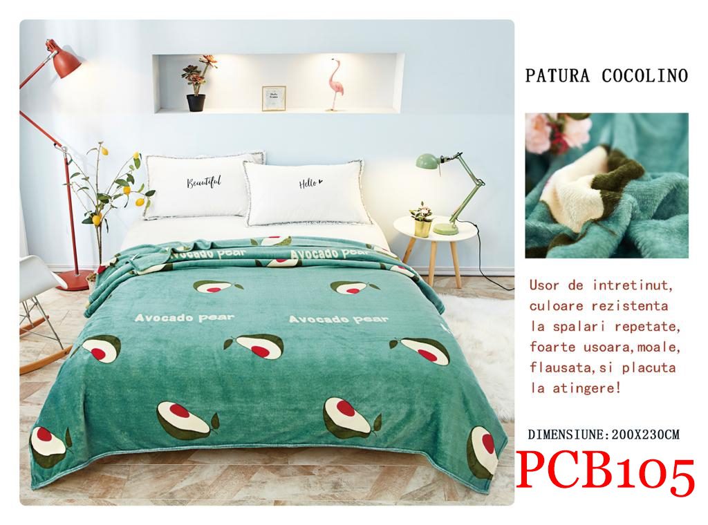 Pătura pufoasă COCOLINO, 2 persoane PCB105 1