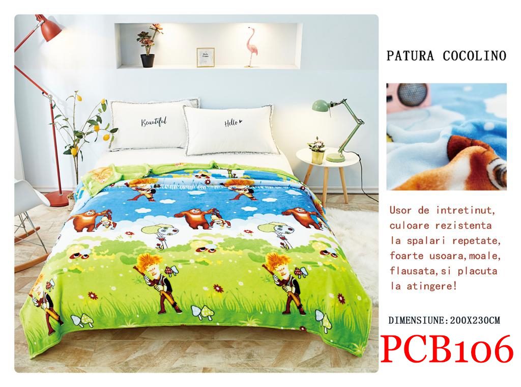 Pătura pufoasă COCOLINO, 2 persoane PCB106 1