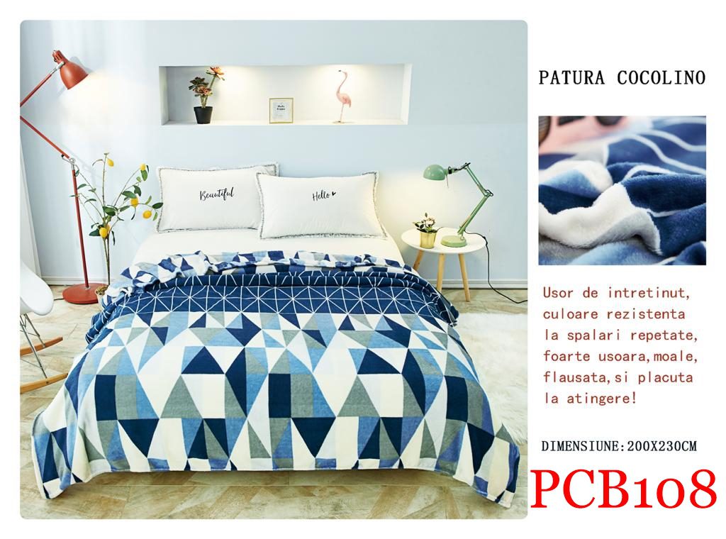 Pătura pufoasă COCOLINO, 2 persoane PCB108 1