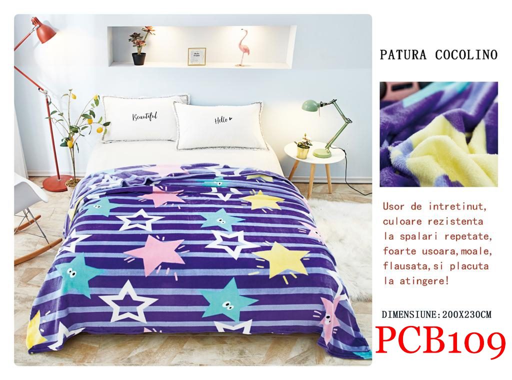 Pătura pufoasă COCOLINO, 2 persoane PCB109 1