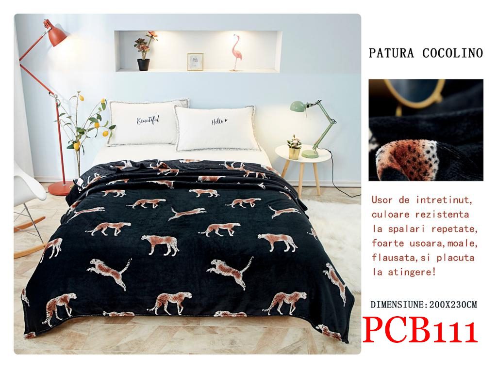 Pătura pufoasă COCOLINO, 2 persoane PCB111 2