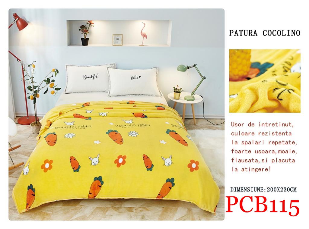 Pătura pufoasă COCOLINO, 2 persoane PCB115 1