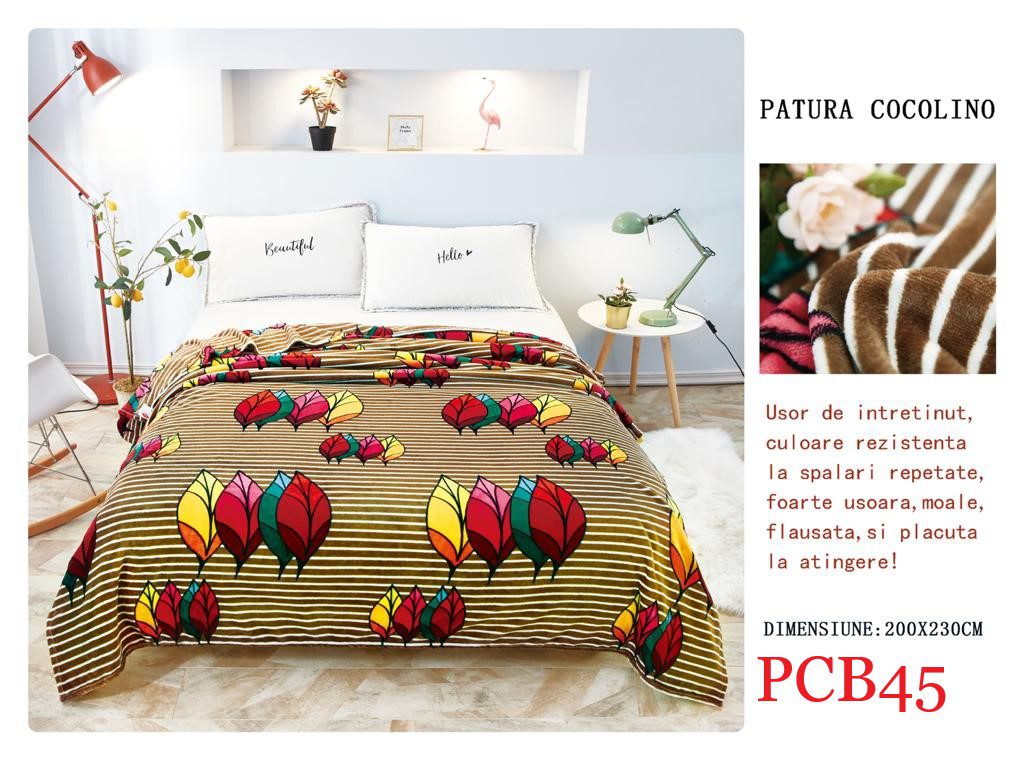 Pătura pufoasă COCOLINO, 2 persoane PCB45 1