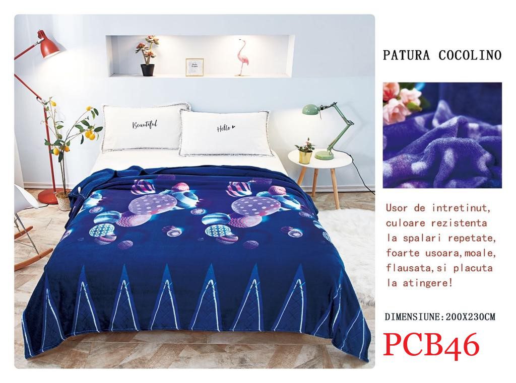 Pătura pufoasă COCOLINO, 2 persoane PCB46 1