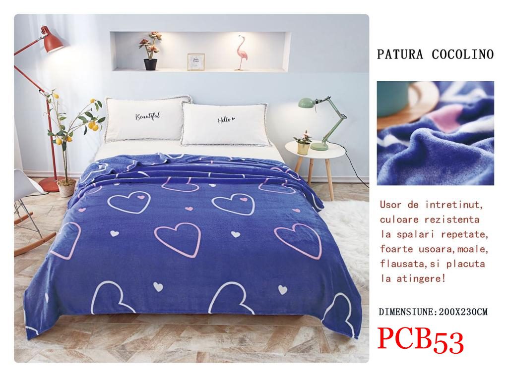 Pătura pufoasă COCOLINO, 2 persoane PCB53 2