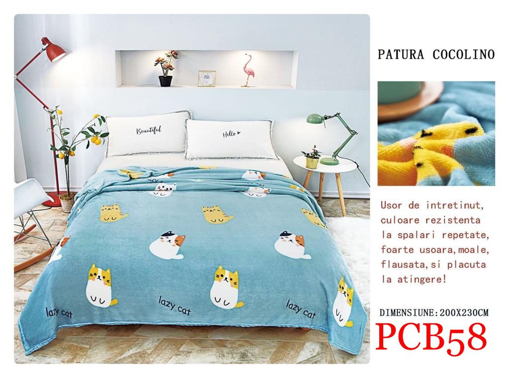 Pătura pufoasă COCOLINO, 2 persoane PCB58 1