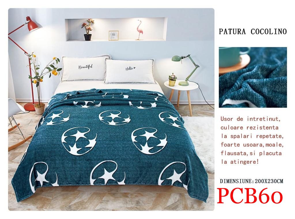 Pătura pufoasă COCOLINO, 2 persoane PCB60 1