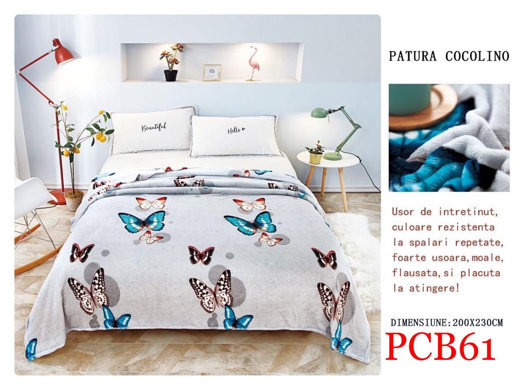 Pătura pufoasă COCOLINO, 2 persoane PCB61 1