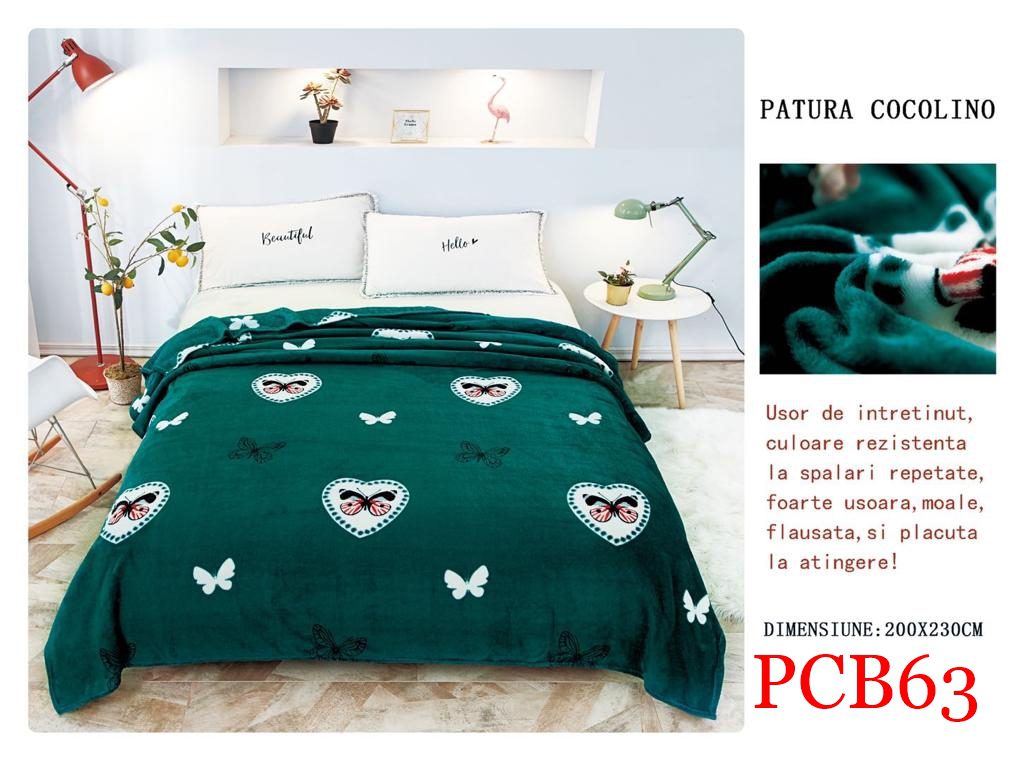 Pătura pufoasă COCOLINO, 2 persoane PCB63 1