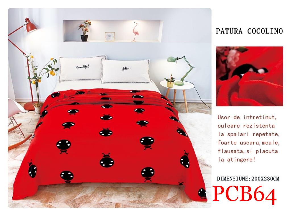 Pătura pufoasă COCOLINO, 2 persoane PCB64 1