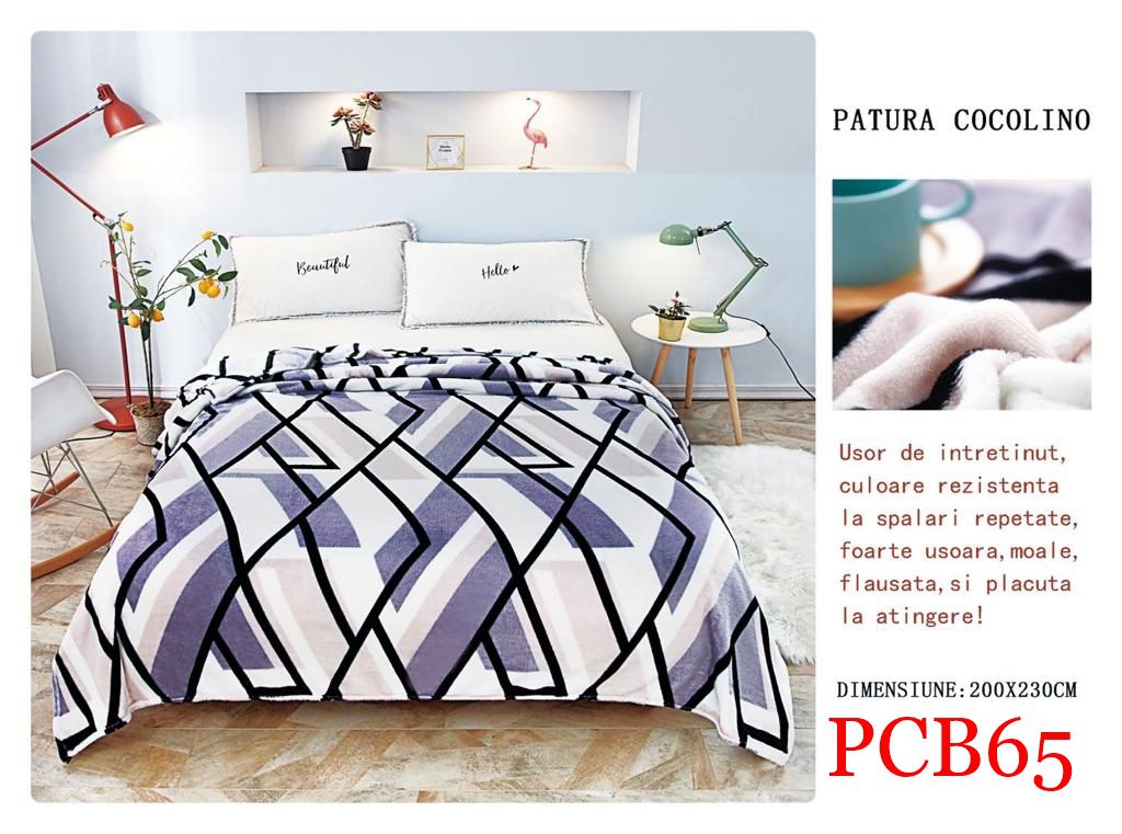 Pătura pufoasă COCOLINO, 2 persoane PCB65 1