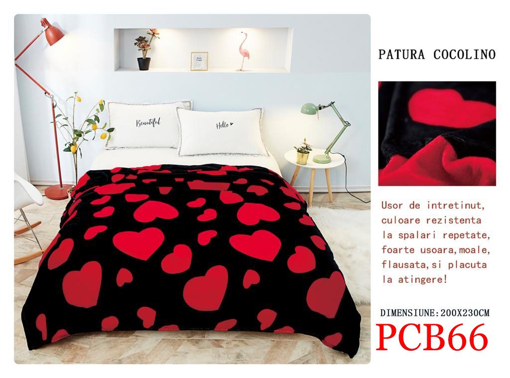 Pătura pufoasă COCOLINO, 2 persoane PCB66 1