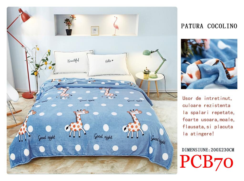 Pătura pufoasă COCOLINO, 2 persoane PCB70 2