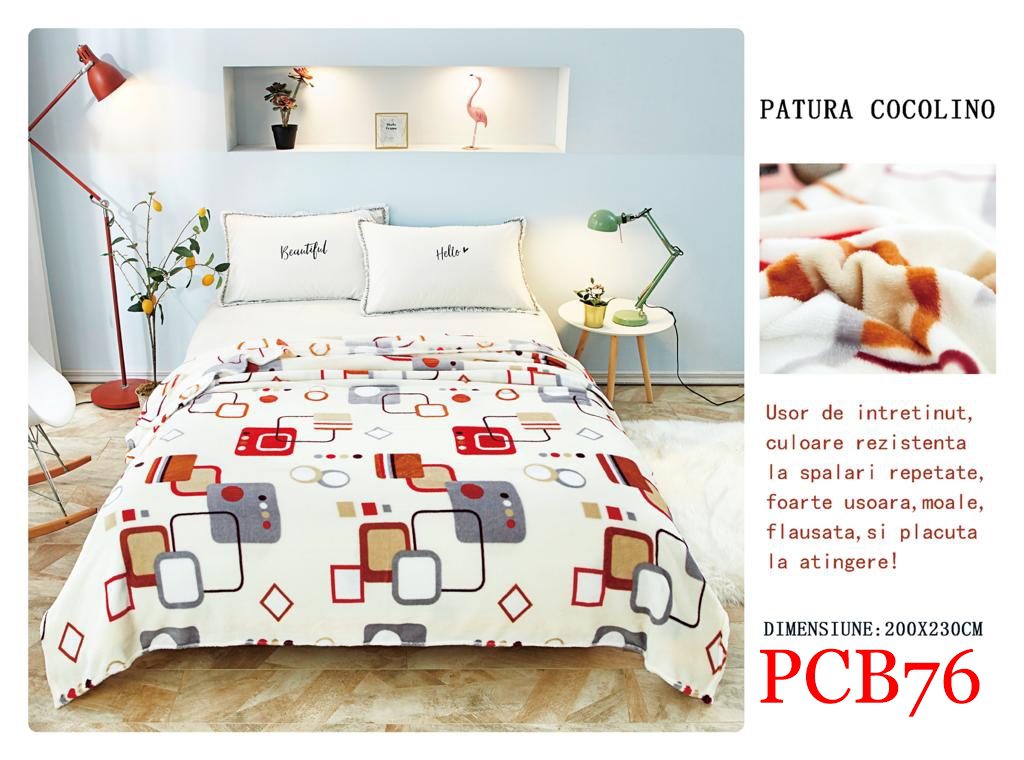 Pătura pufoasă COCOLINO, 2 persoane PCB76 2