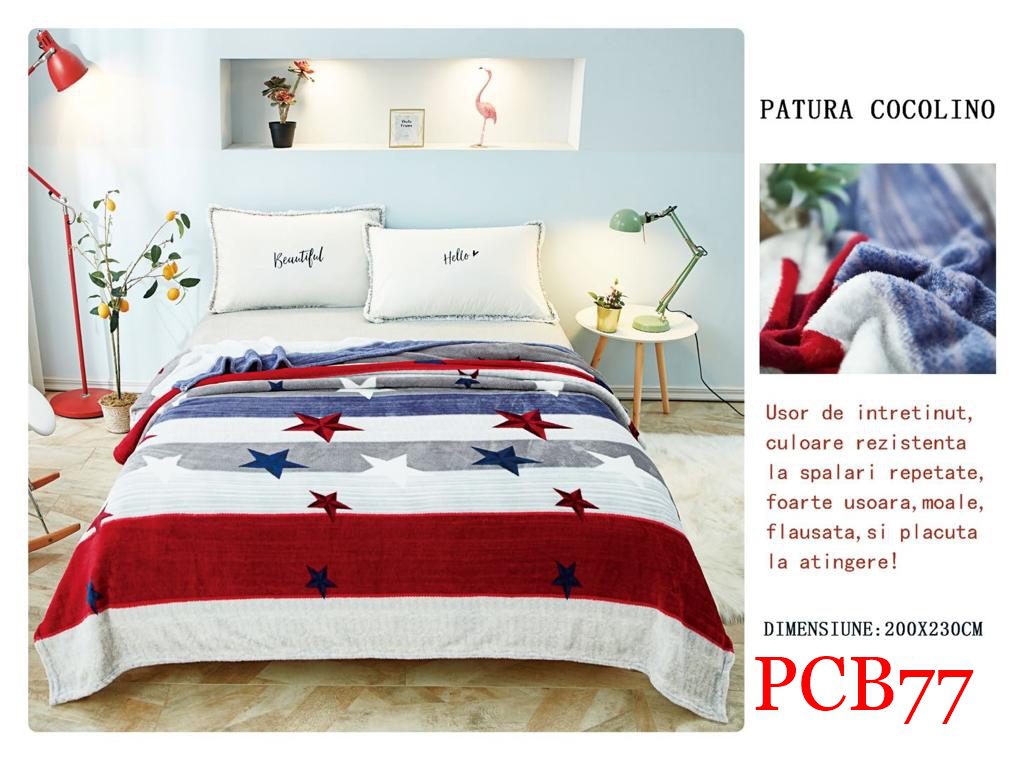 Pătura pufoasă COCOLINO, 2 persoane PCB77 2