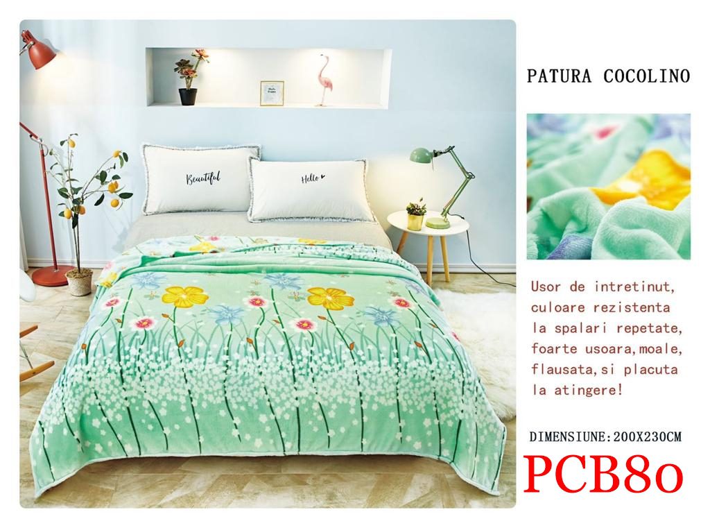 Pătura pufoasă COCOLINO, 2 persoane PCB80 1