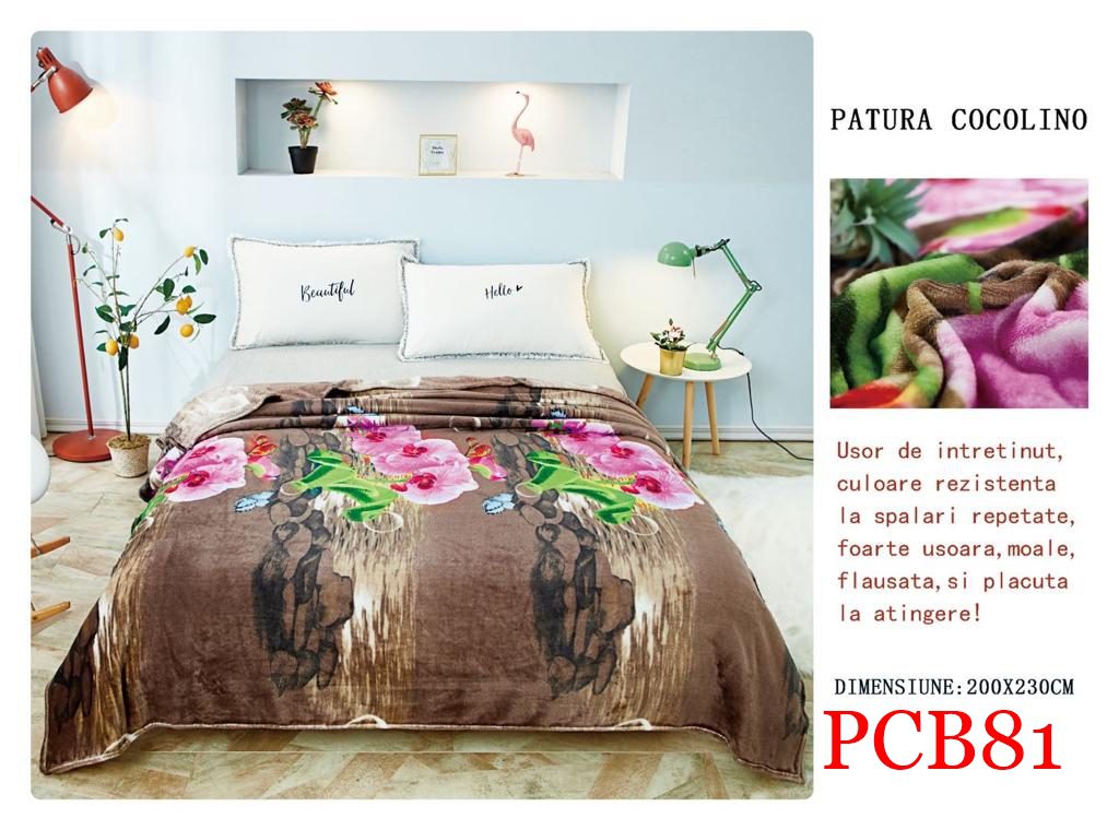 Pătura pufoasă COCOLINO, 2 persoane PCB81 1