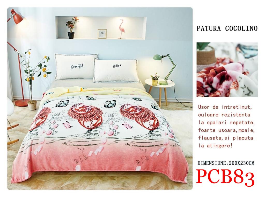 Pătura pufoasă COCOLINO, 2 persoane PCB83 1