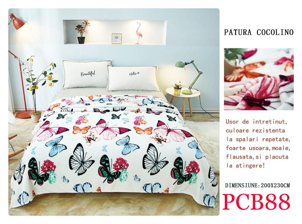 Pătura pufoasă COCOLINO, 2 persoane PCB88 2